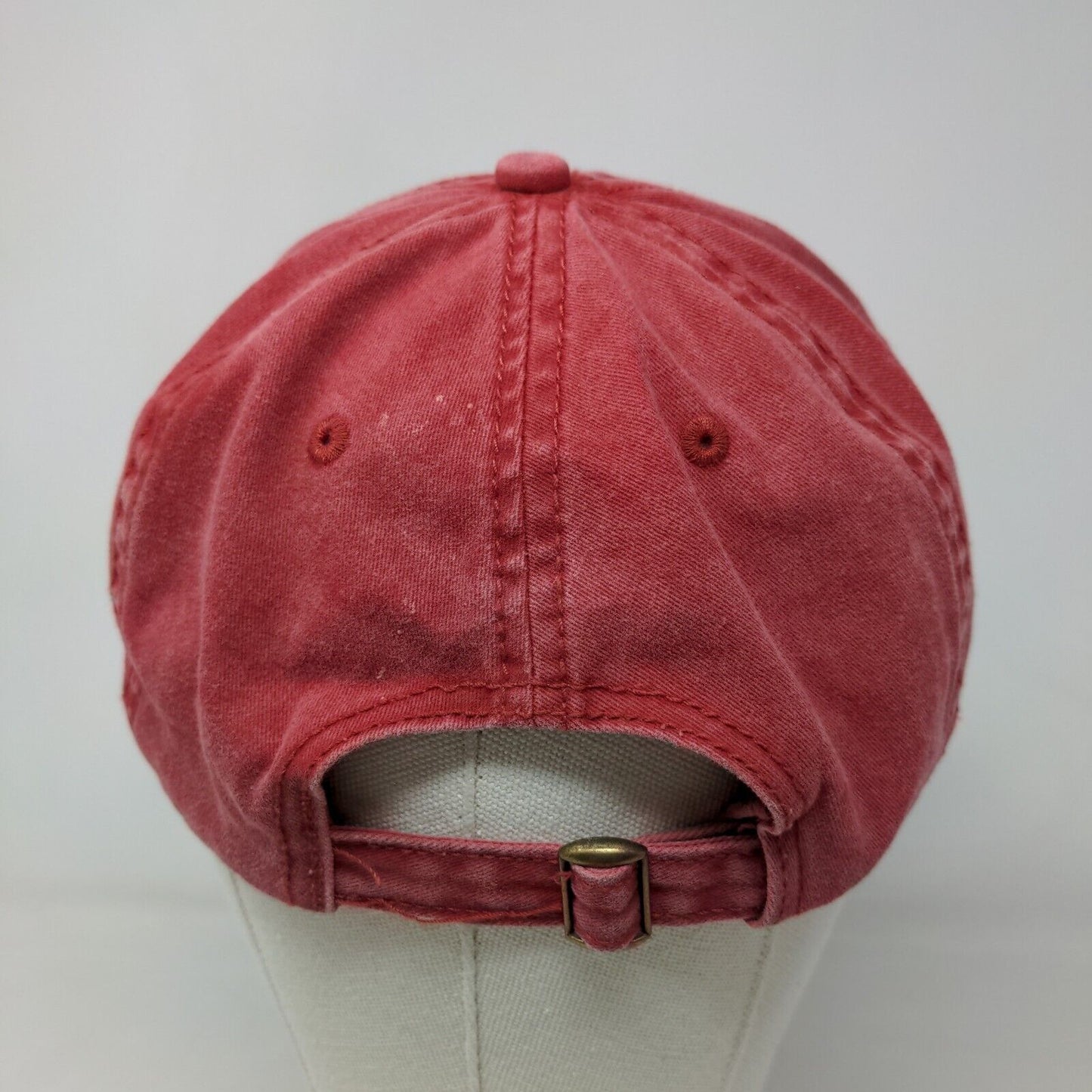 Unbranded Men's Blank Slideback Hat Red Size OSFM Vent Holes