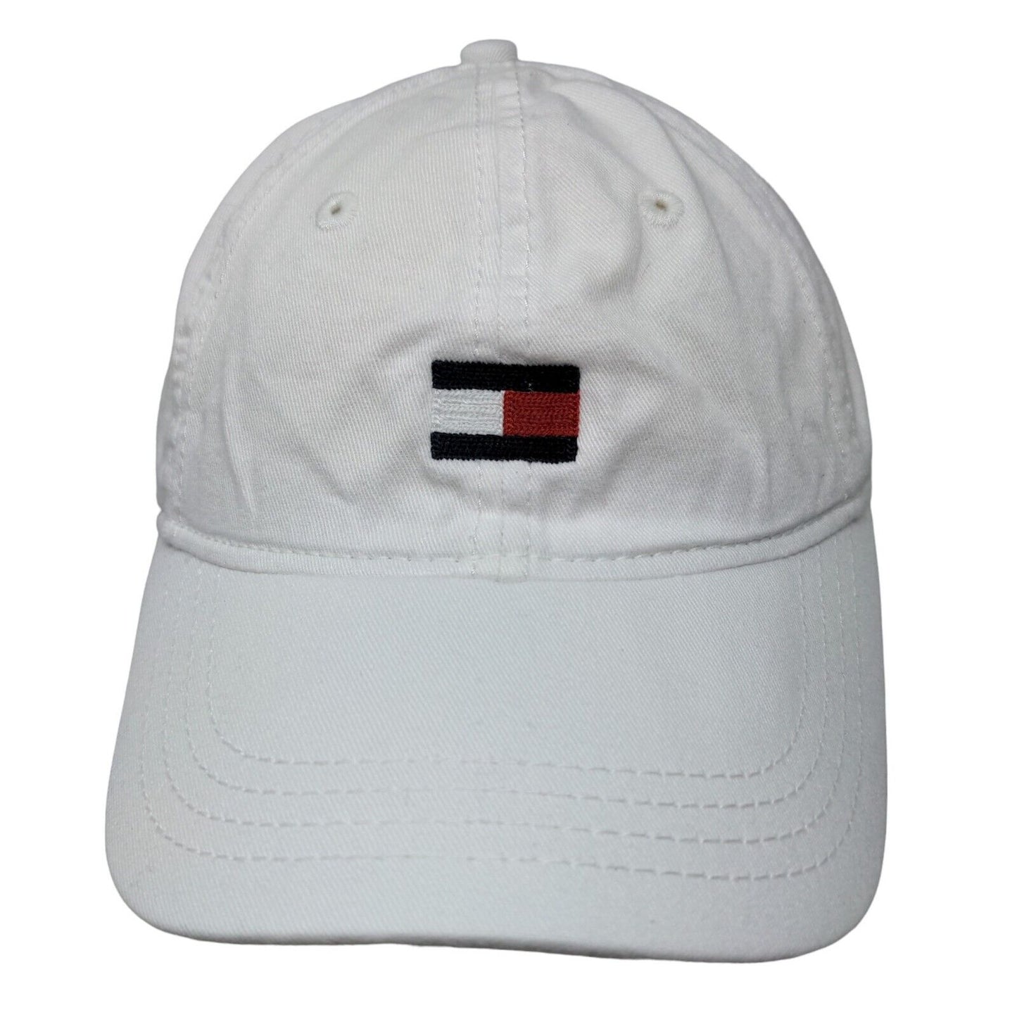 Tommy Hilfiger Men's Slideback Hat White Size OS Embroidered Logo Cotton