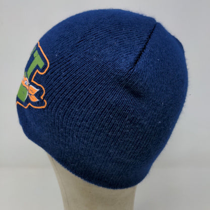 TMNT Teenage Mutant Ninja Turtles Boys Beanie Hat Blue OSFM Graphic Logo