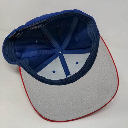 Pacific Headwear Men's Fitted Hat Blue Red Size S/M Embroidered SR Logo