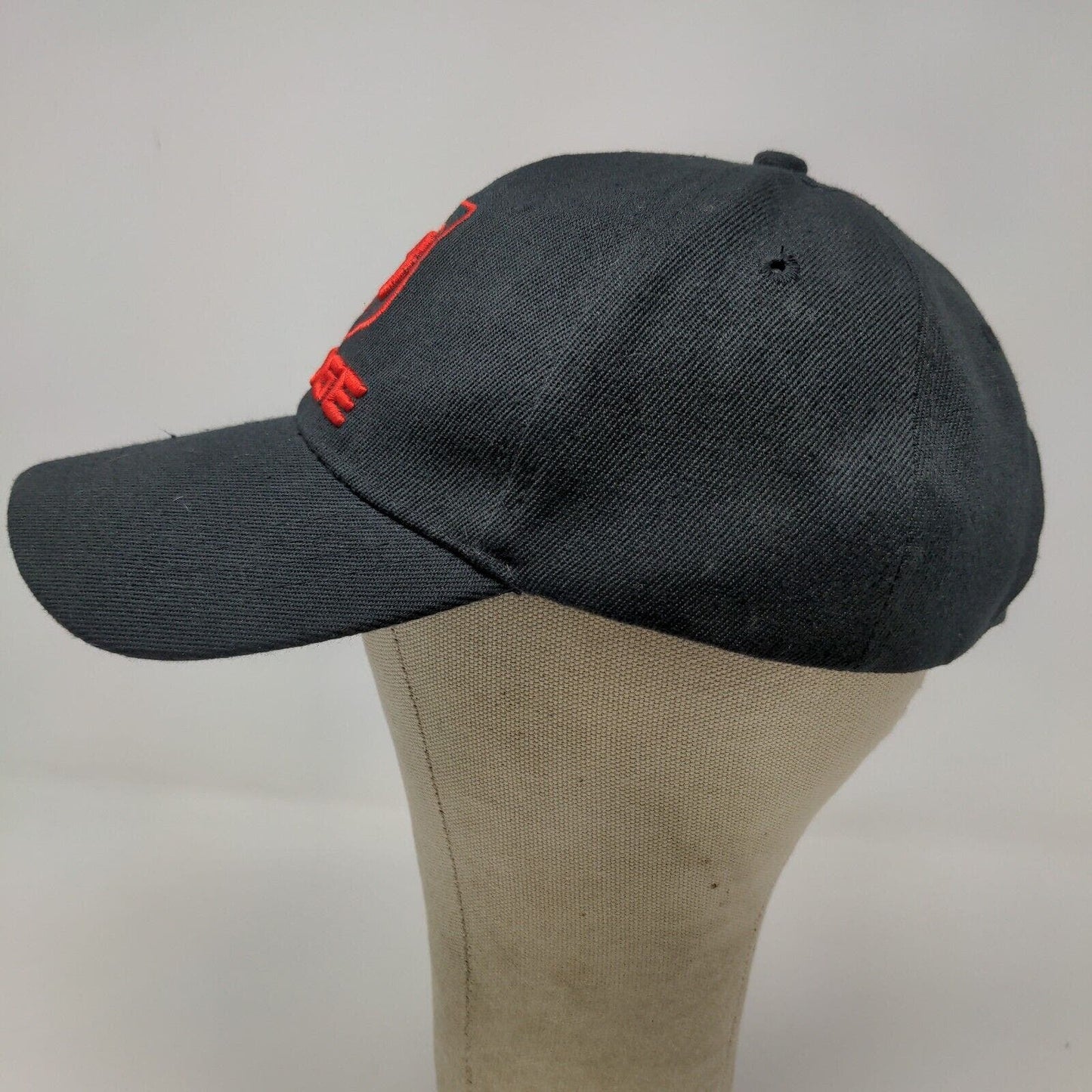 Dodge Ram Men's Strapback Hat Black Red OSFA Embroidered Logo 100% Cotton