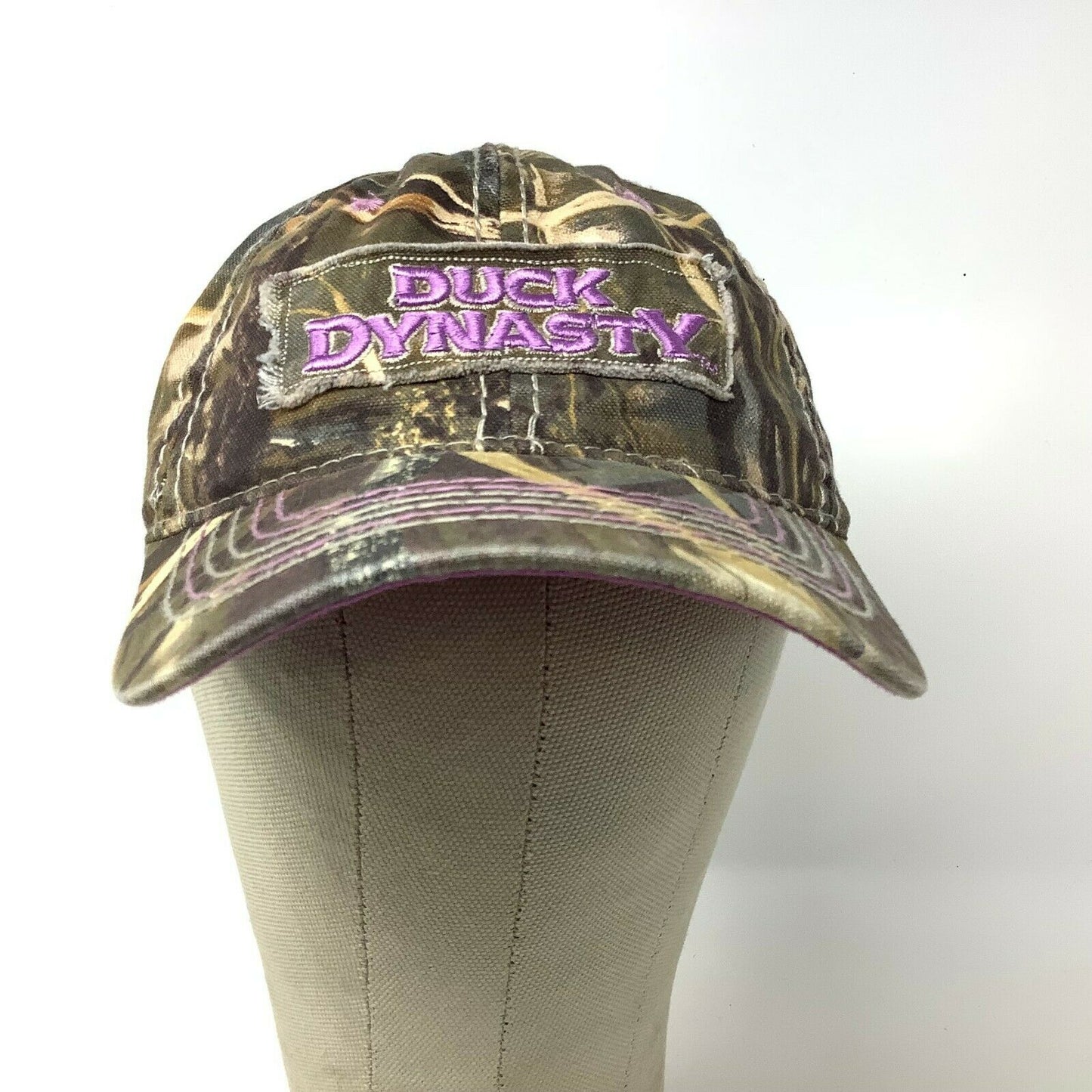 DUCK DYNASTY Camo Cap/Hat, A&E TV Series Ladies Fit Patch Logo Spell Out