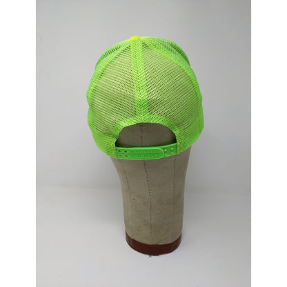 FRAT Mesh Back Snapback Trucker Hat Bright Pink & Green Cap OSFA