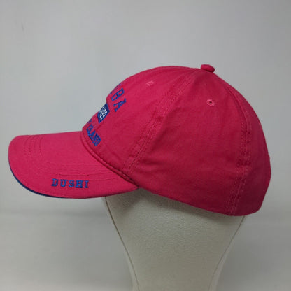 Aruba Women's Slideback Hat Pink Adjustable Embroidered Logo One Happy Island