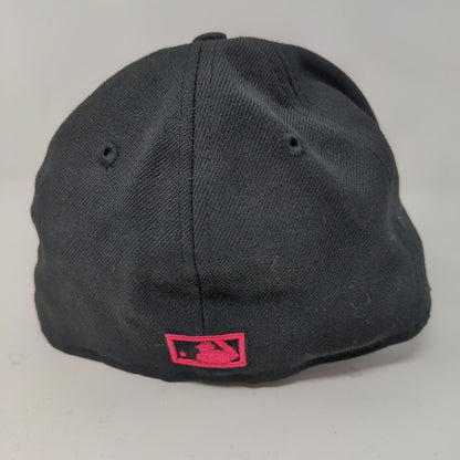 New Era Men's Fitted Hat Black Size 7 55.8CM Chicago White Sox Logo Cooperstown