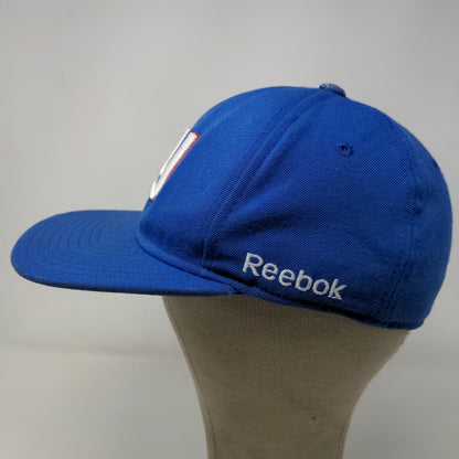 Reebok Men's NFL On Field New York Giants Fitted Hat Blue Small Embroidered