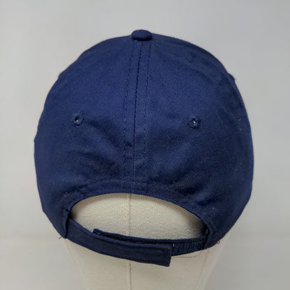 Unbranded Men's Strapback Hat Blue Sapphire Size OSFM Blank Logo