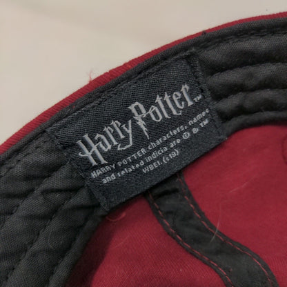 Harry Potter Men's Slideback Hat Red OSFM 14+ Embroidered Hogwarts Alumni Logo