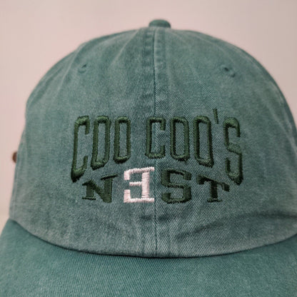 Adams Men's Slideback Hat Blue Green Adjustable Coo Coo's Nest Wakefield NH