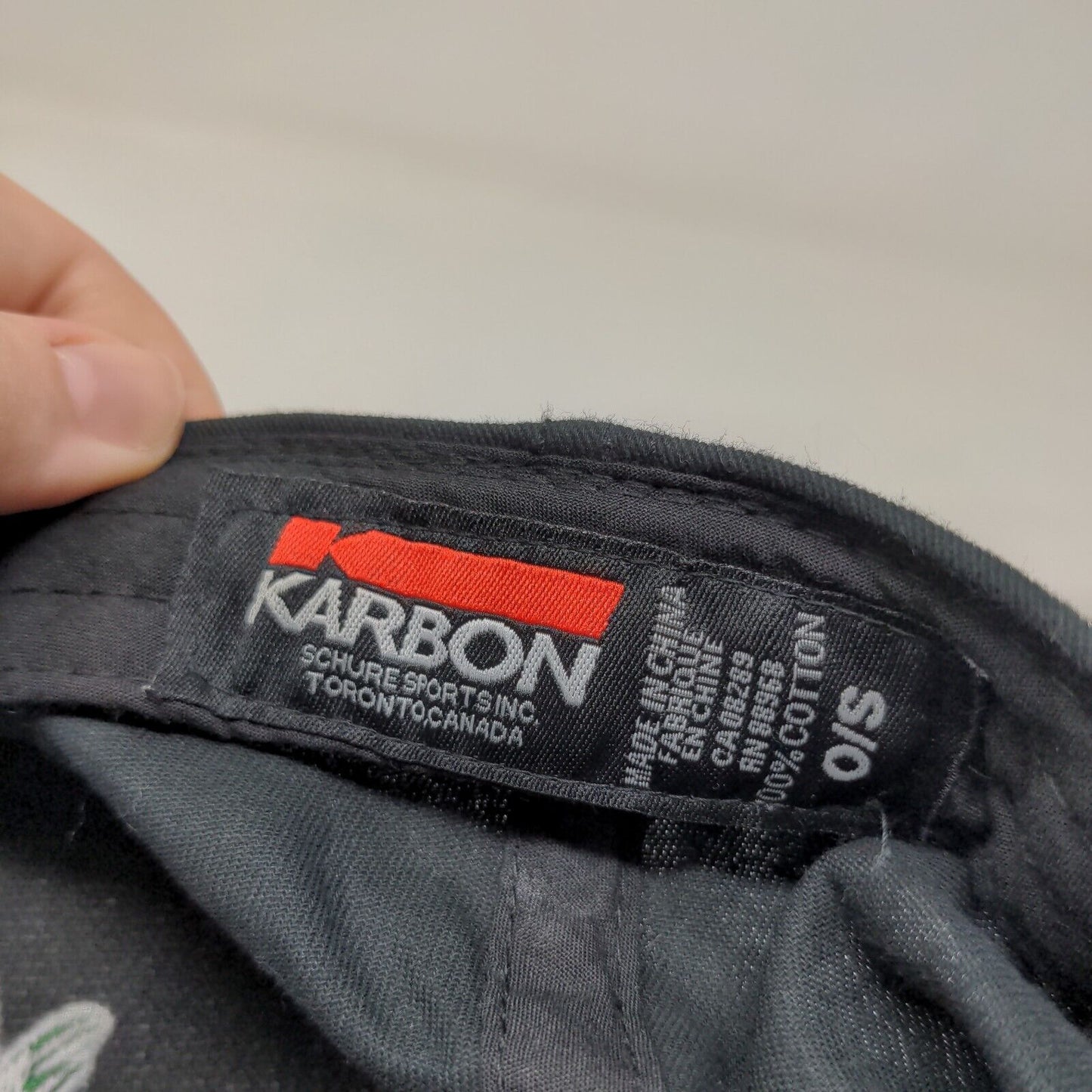 Karbon Men's Moosehead Snapback Hat Black One Size Cotton Embroidered Logo