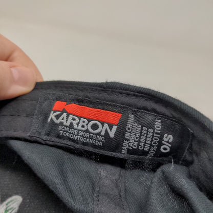 Karbon Men's Moosehead Snapback Hat Black One Size Cotton Embroidered Logo