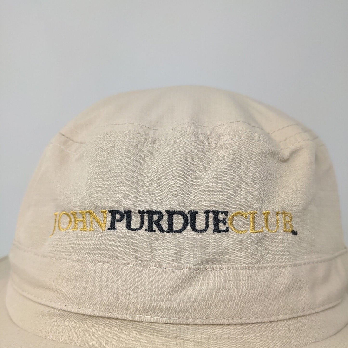 John Purdue Club Men's Boonie Hat Tan Size S/M Embroidered Logo