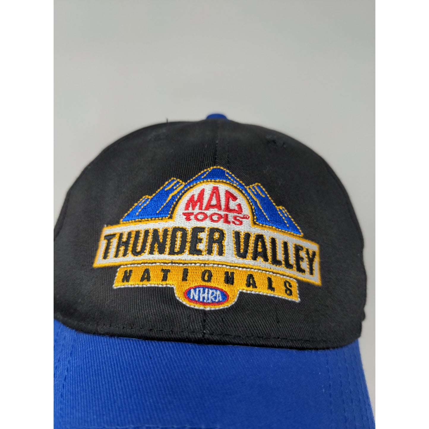 Mac Tools NHRA Thunder Valley Nationals Snapback Hat Black & Blue SEE DESC