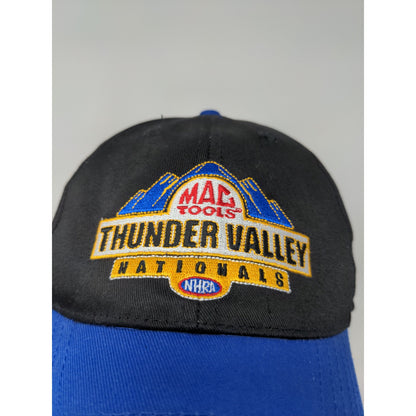 Mac Tools NHRA Thunder Valley Nationals Snapback Hat Black & Blue SEE DESC