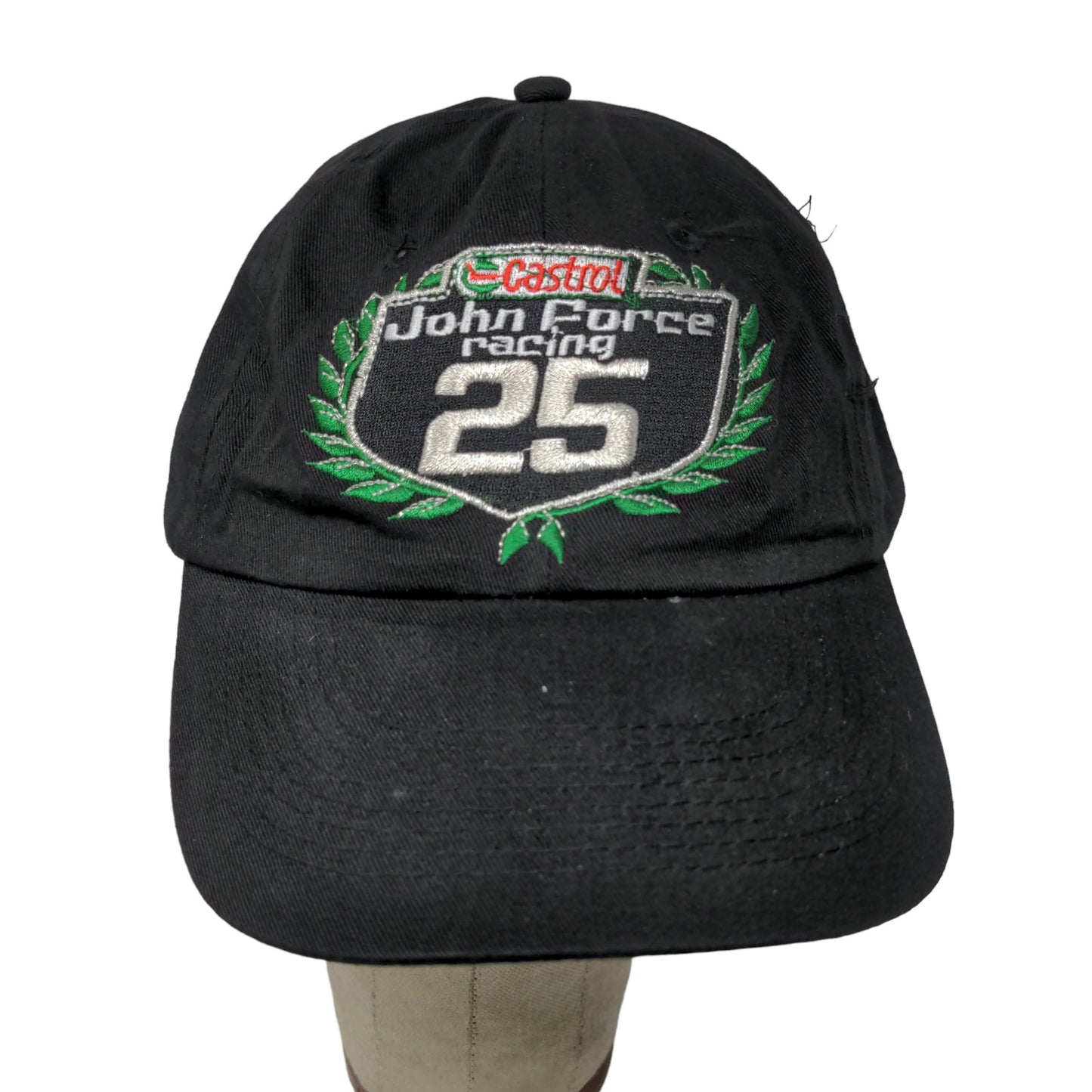 John Force Racing Castrol Oil 25 Year Celebration Slideback Cap Hat Black