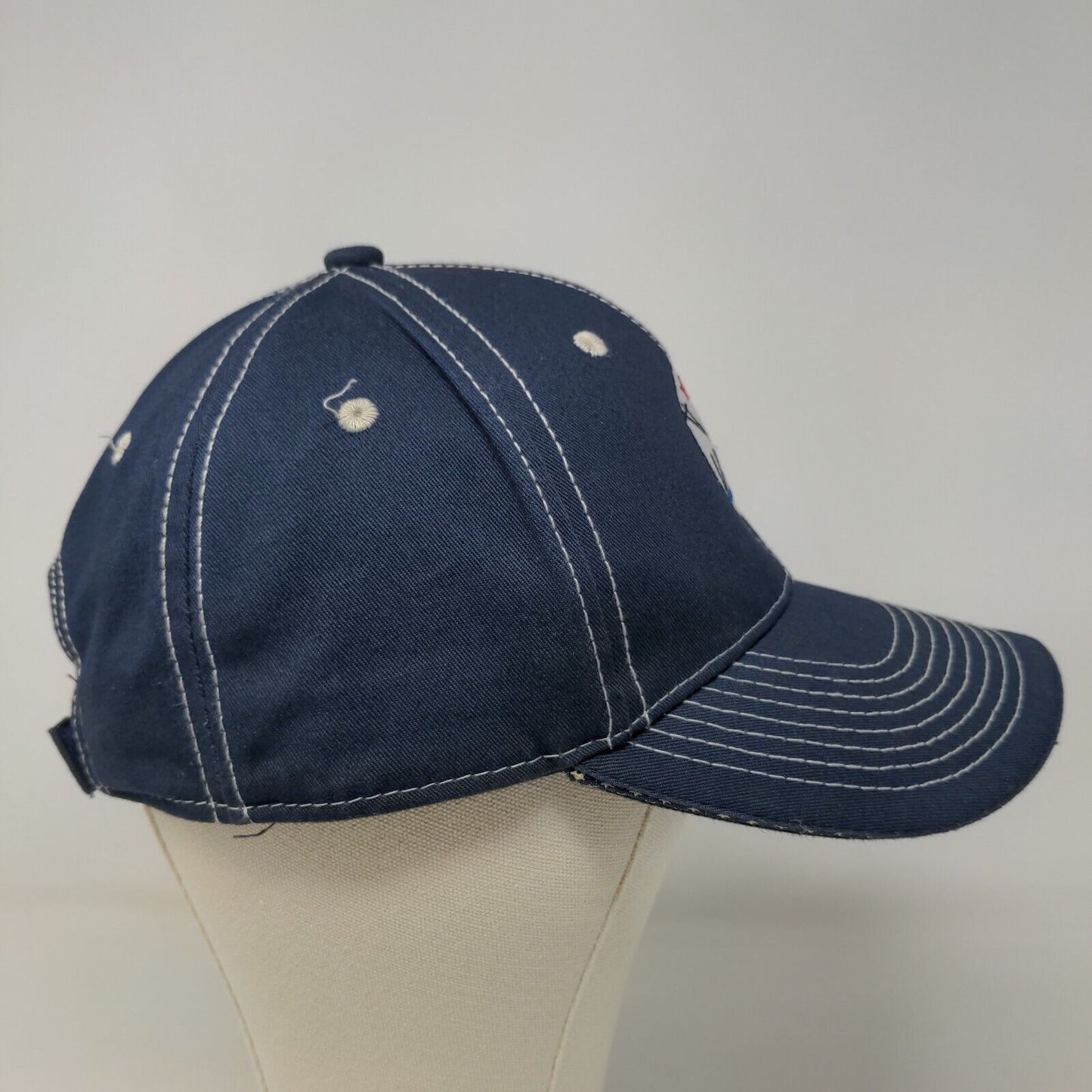 OC Sports Men's Strapback Hat Blue Size Adult Embroidered Logo