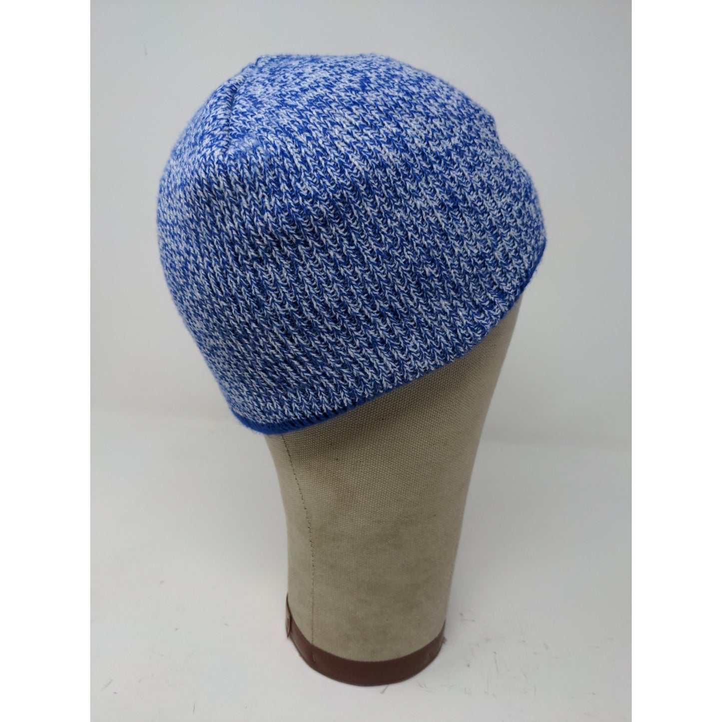 W Feather Logo Beanie Hat Embroidered Logo Blue Soft My Town Originals