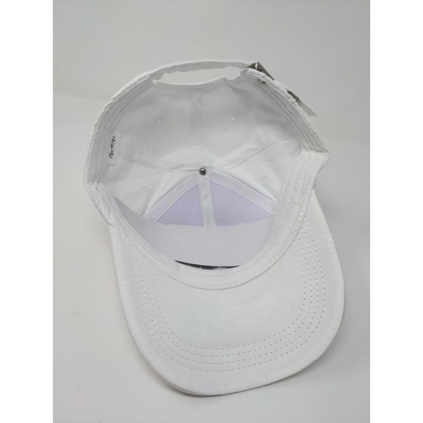 Miss to Mrs Bride Slideback Hat Cap Embroidered Logo Wedding White Faux Suede