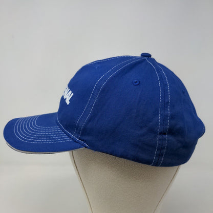 Fastenal Men's Strapback Hat Blue Adjustable Embroidered Logo Official