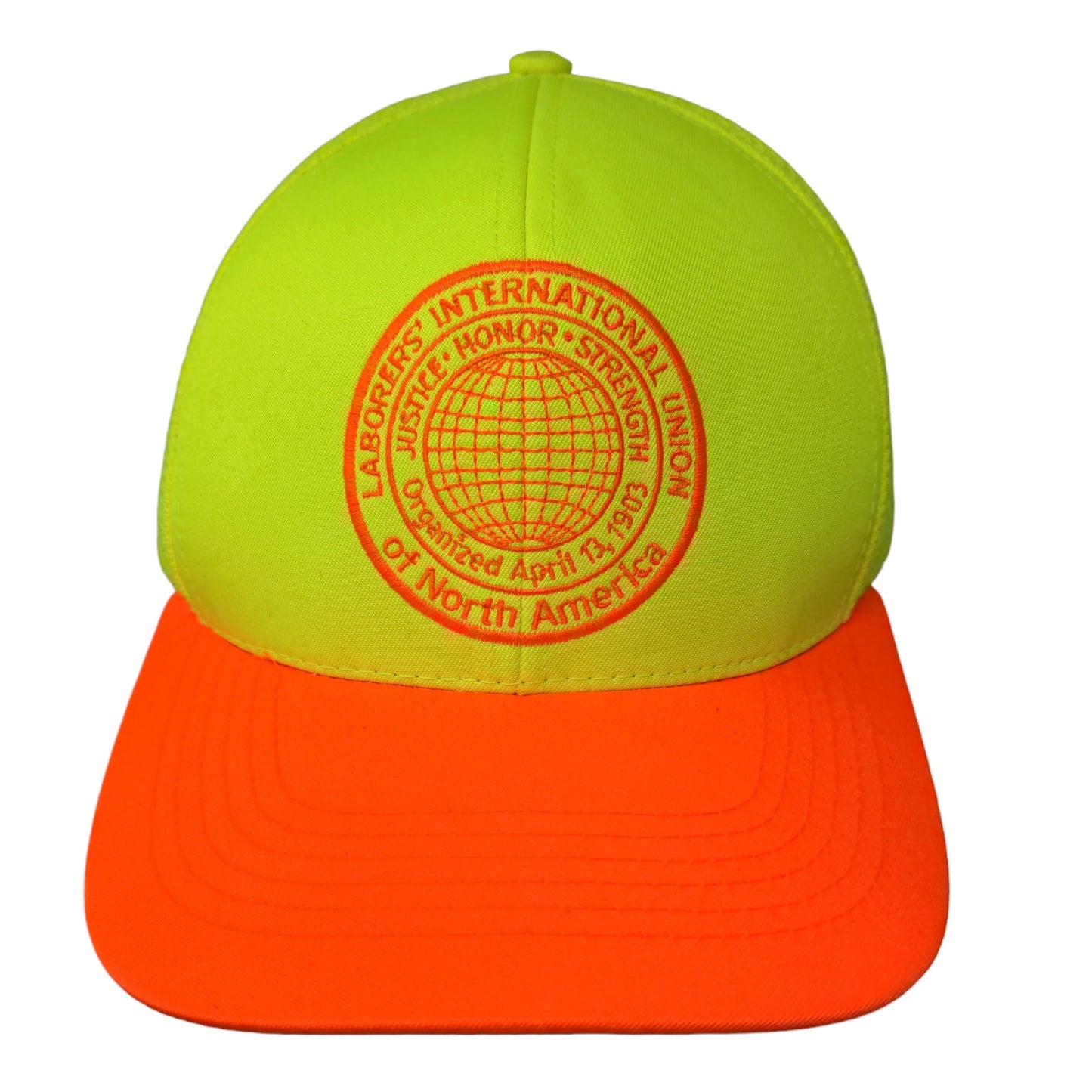 Laborer's International Union Men's Strapback Hat Local 120 Green Union USA