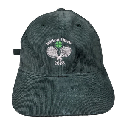 Pacific Headwear Men's Corduroy Slideback Hat Green OSFM Wilton Open 2023