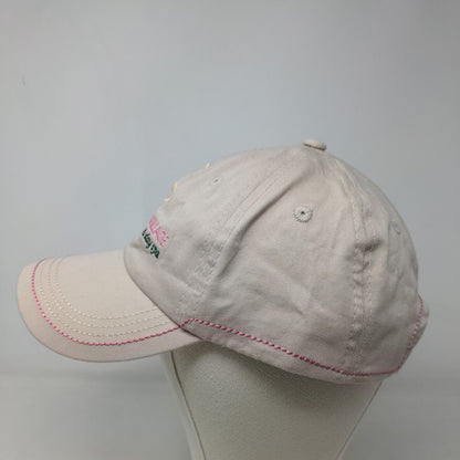 Unbranded Women's In the Village Spa Hat Pink Embroidered Logo Flower