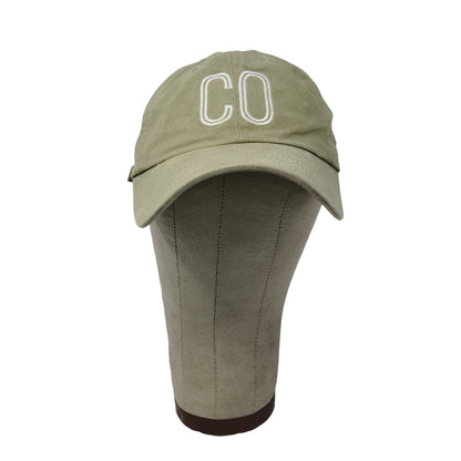 Port Authority Slideback Hat Embroidered CO Logo Green 100% Cotton