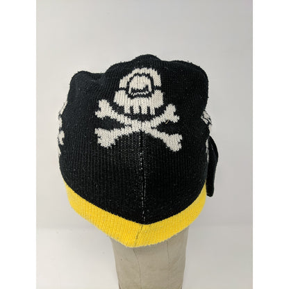 Kids Illumination Entertainment Minions Pirate Beanie Yellow & Black Hat