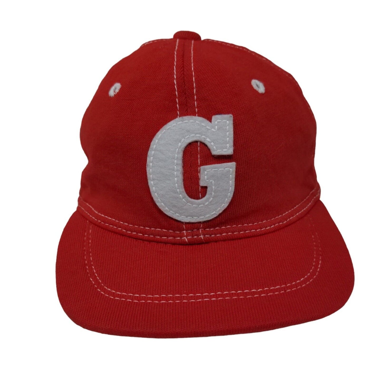 BabyGap Boy's Stretchy Hat Red Size 18-24 Months G Patch Logo 100% Cotton