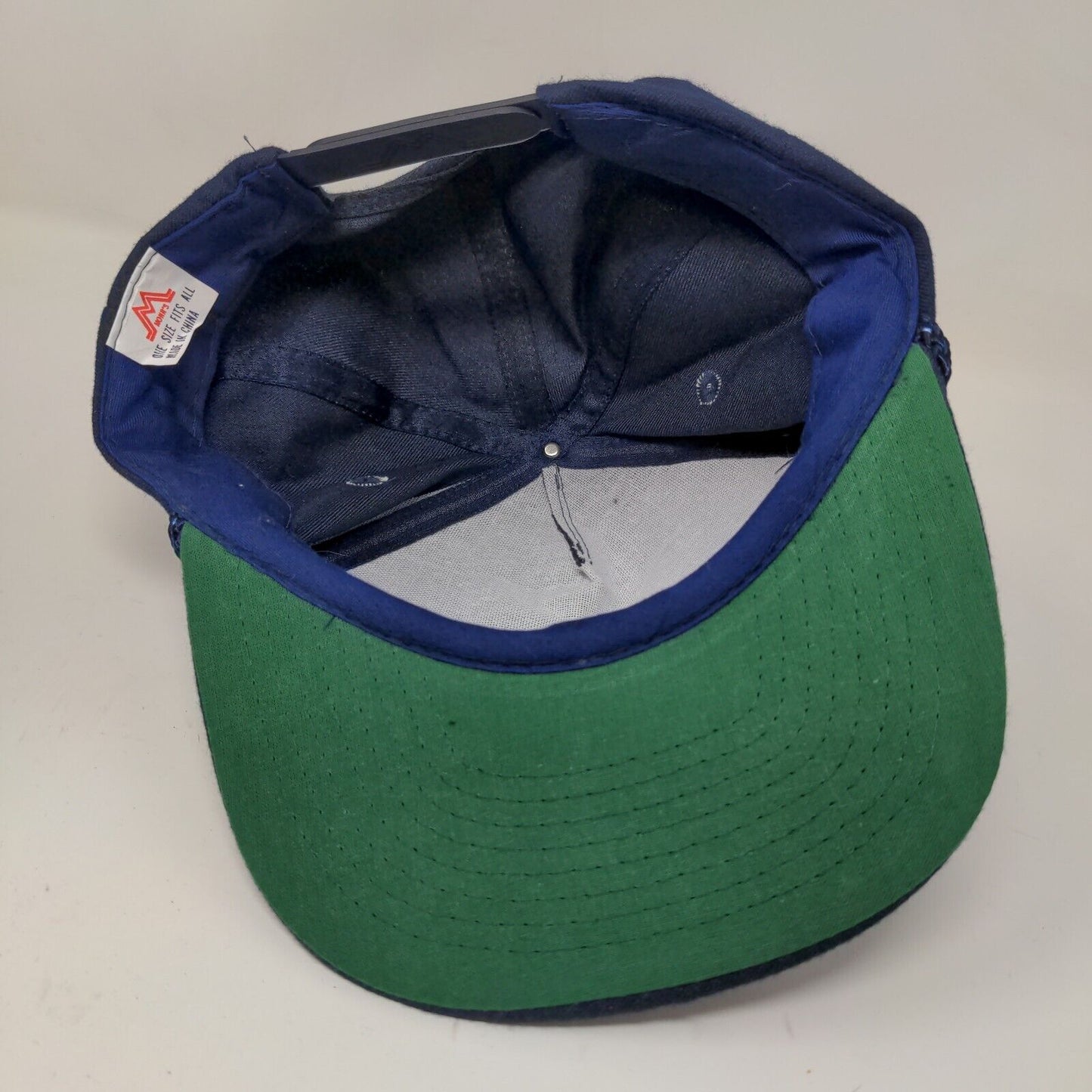 Momr's Men's Snapback Hat Blue OSFA Patriotic American Eagle Embroidered Logo