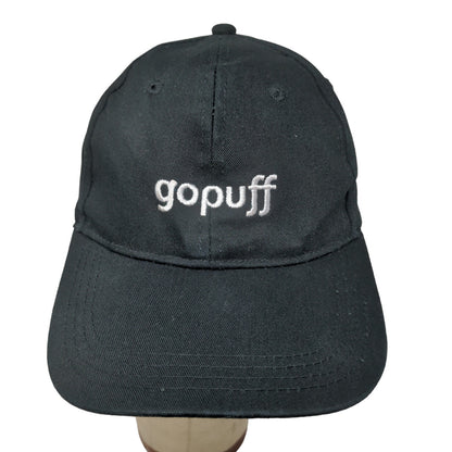 GoPuff Men's Slideback Hat Black Adjustable Embroidered Logo Delivery