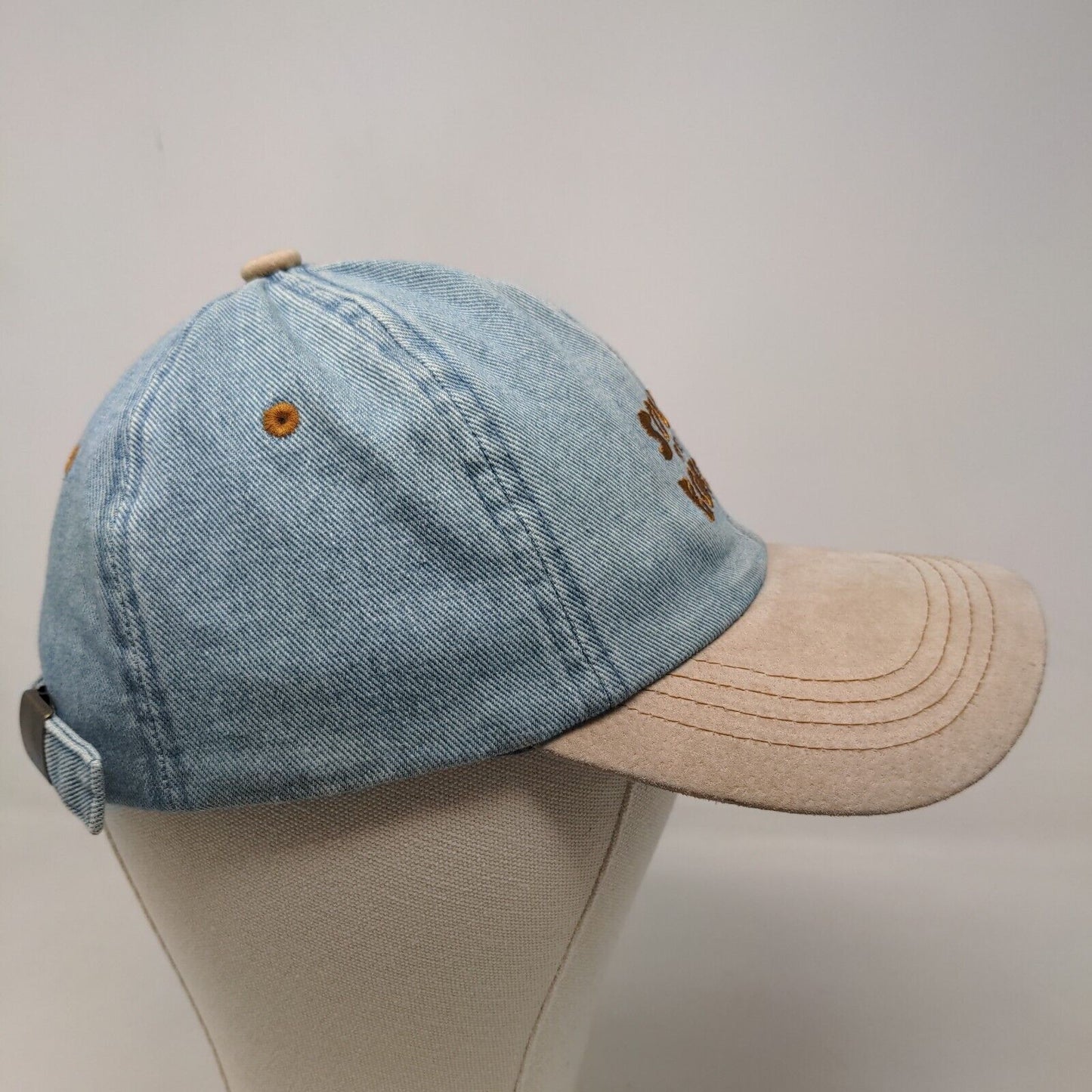 Unbranded Men's South of the Border Slideback Hat Blue Denim OSFA Embroidered