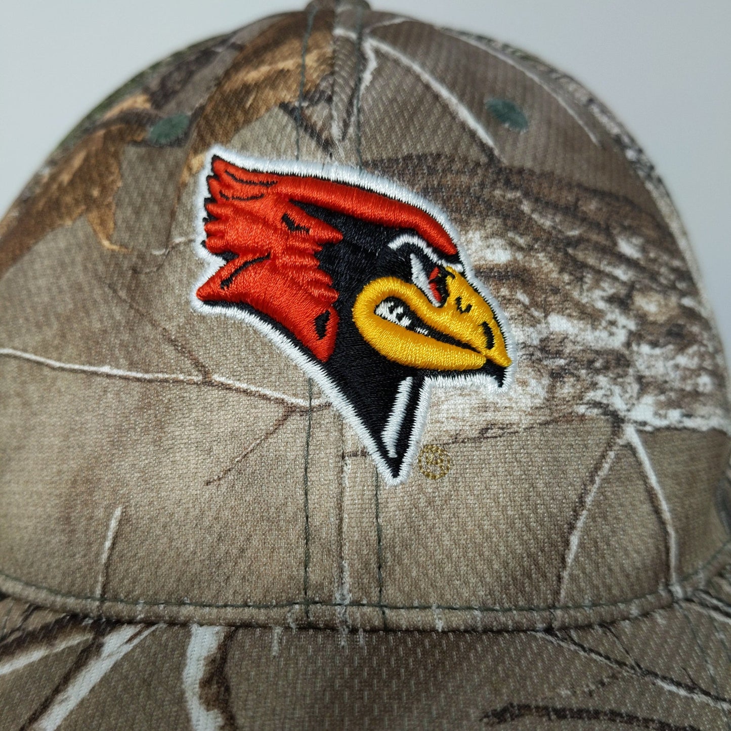 Illinois State Redbirds Camo Hat OSFA Brown Memory Fit Embroidered Logo