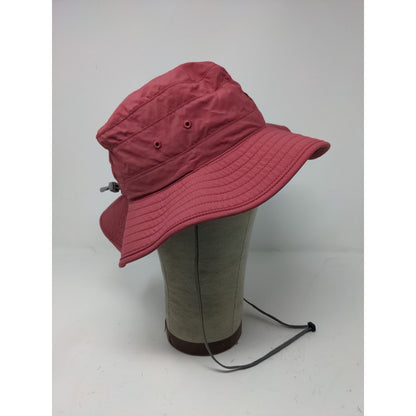 Boonie Sun Wide Brim Hat Size S Red 100% Nylon Embroidered Logo
