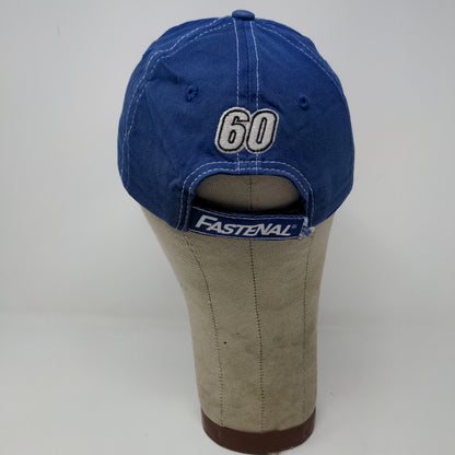 Fastenal NASCAR #60 Carl Edwards Hat Strapback Embroidered Logo Blue