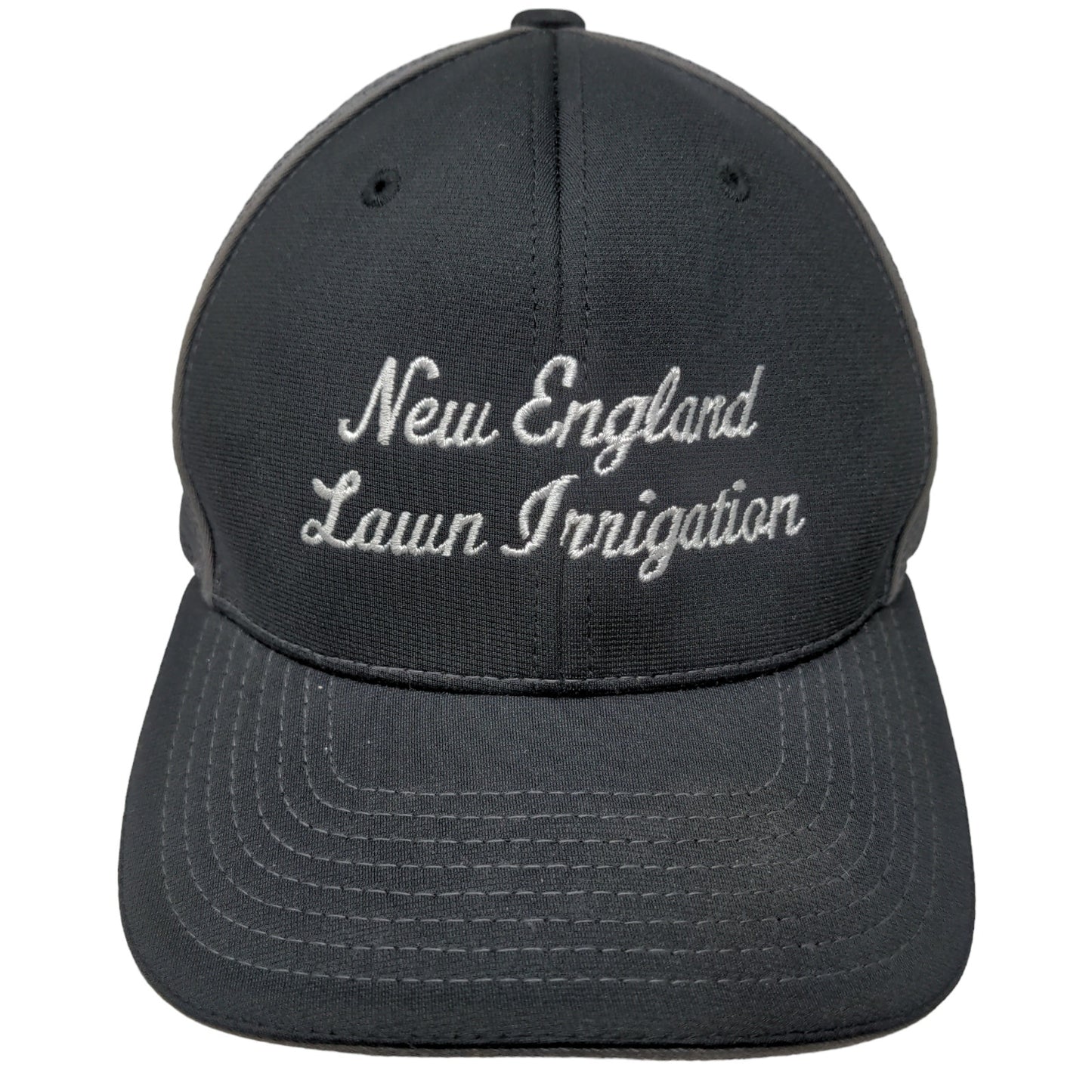 Richardson Men's New England Lawn Irrigation Fitted Mesh Back Hat Black SZ L/XL