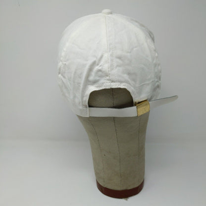 Vintage GM UAW Health & Safety Truck White Slideback Adjustable Hat Cap Men