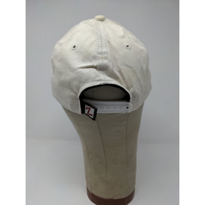 MLB Indianapolis Indians Snapback Hat Embroidered Cream Autographed SEE DESC