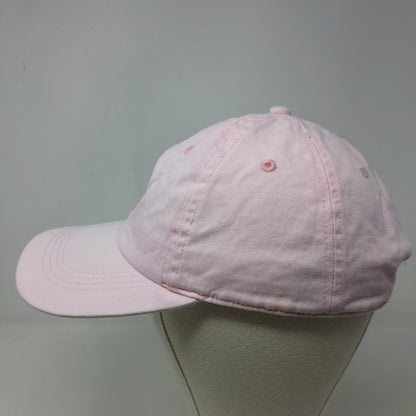 City Hunter USA Women's Slideback Hat Pink Adjustable Embroidered Pug Logo