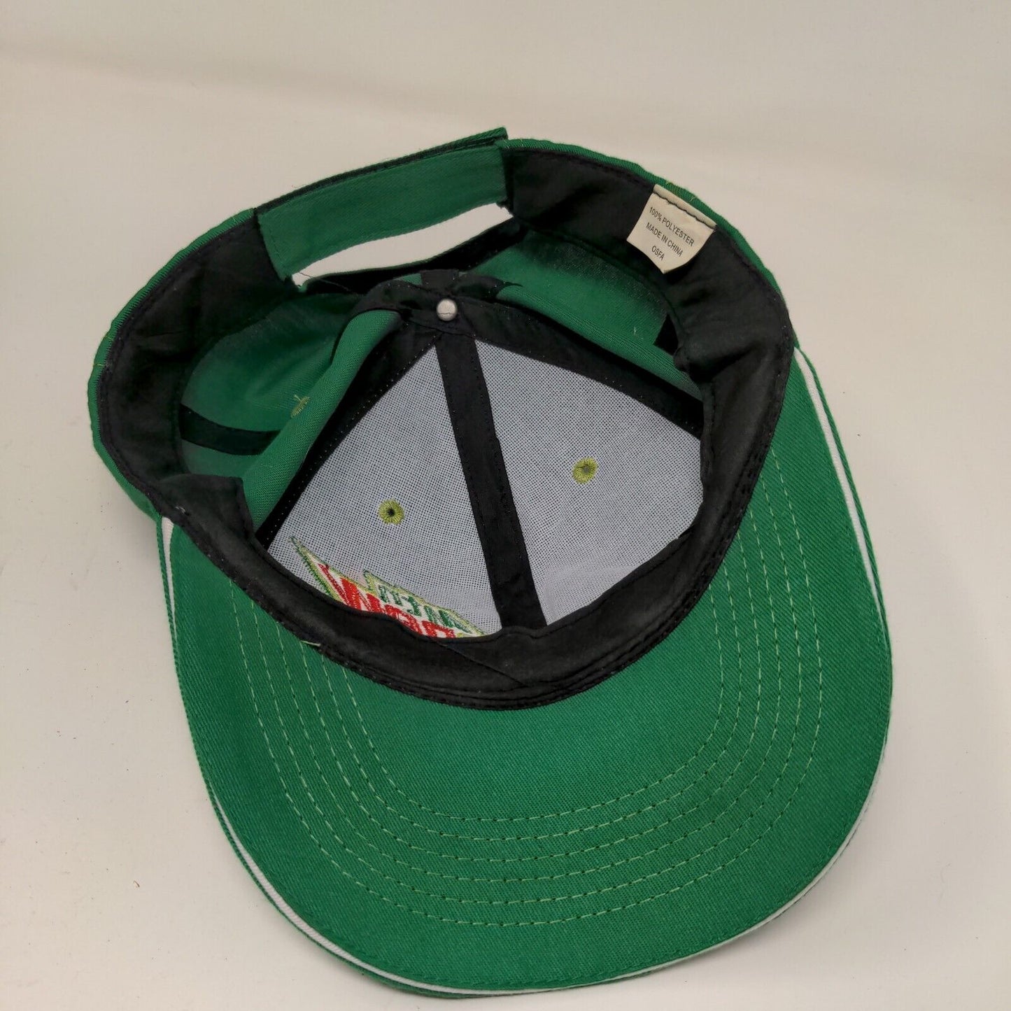 Mtn Dew Strapback Hat Green OSFA Embroidered Logo Soda Soft Drink