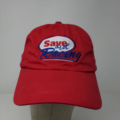 Save a Lot Racing Men's Slideback Hat Red OSFM Embroidered Logo