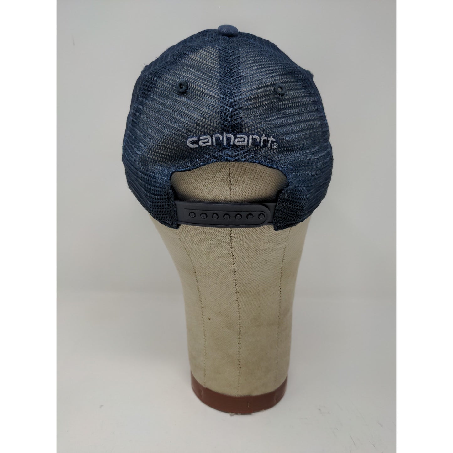 Carhartt Meshback Snapback Hat OSFA Blue Patch Logo Embroidered Spell Out