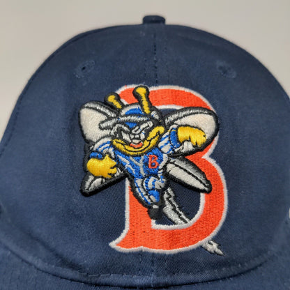 Binghamton Mets Mens Minor League Strapback Hat Blue OSFM Embroidered Logo