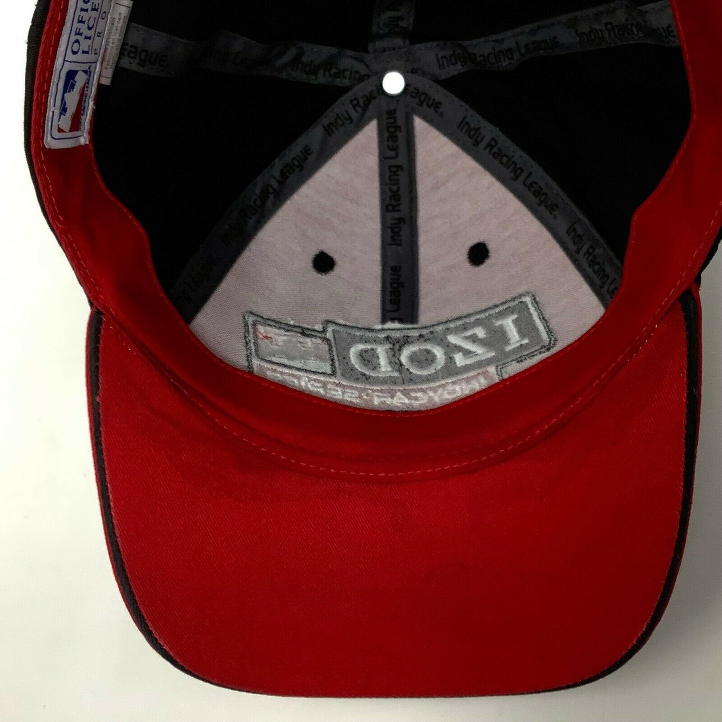 Izod Indycar Series Snapback Hat Adjustible Red & Black Indy Car