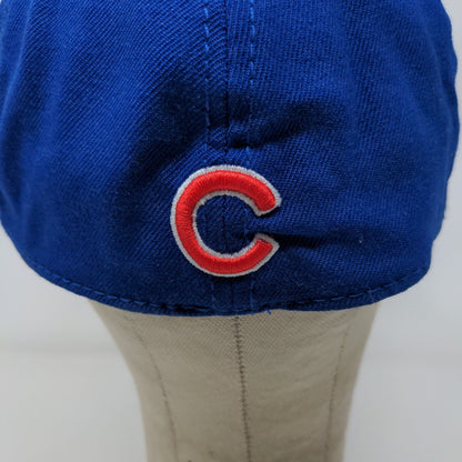 New Era Mens Fitted Hat Blue M/L Asian Script Embroidered Logo