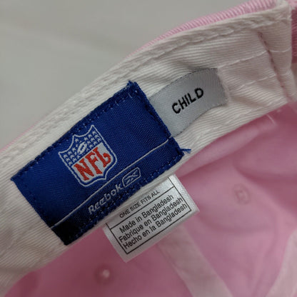 Reebok NFL Girl's Slideback Hat Pink OSFA Indianapolis Colts Embroidered Logo