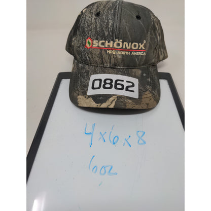 Schonox HPS North America Camo Strapback Hat OSFM Embroidered Logo OC Cap