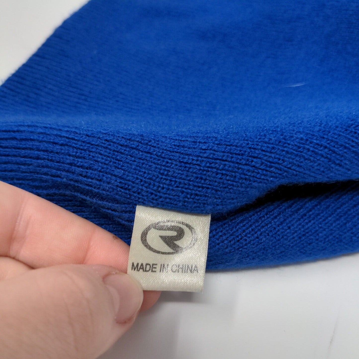 Vintage NFL Blue White Colts Beanie Hat Shane Co. Official Jeweler Embroidered