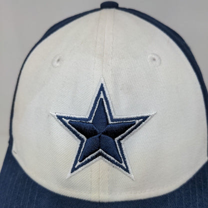 New Era 9Forty Men's Strapback Hat Blue White Dallas Cowboys Embroidered