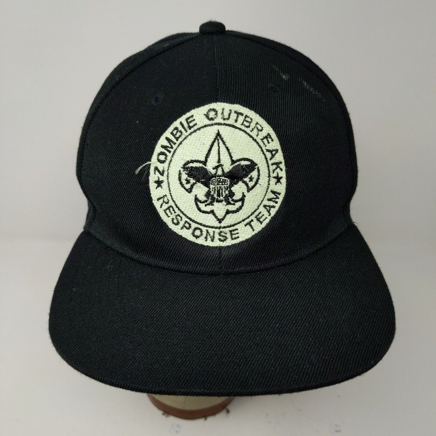 Zombie Outbreak Response Team Mens Hat Black Adjustable Snapback Embroidered